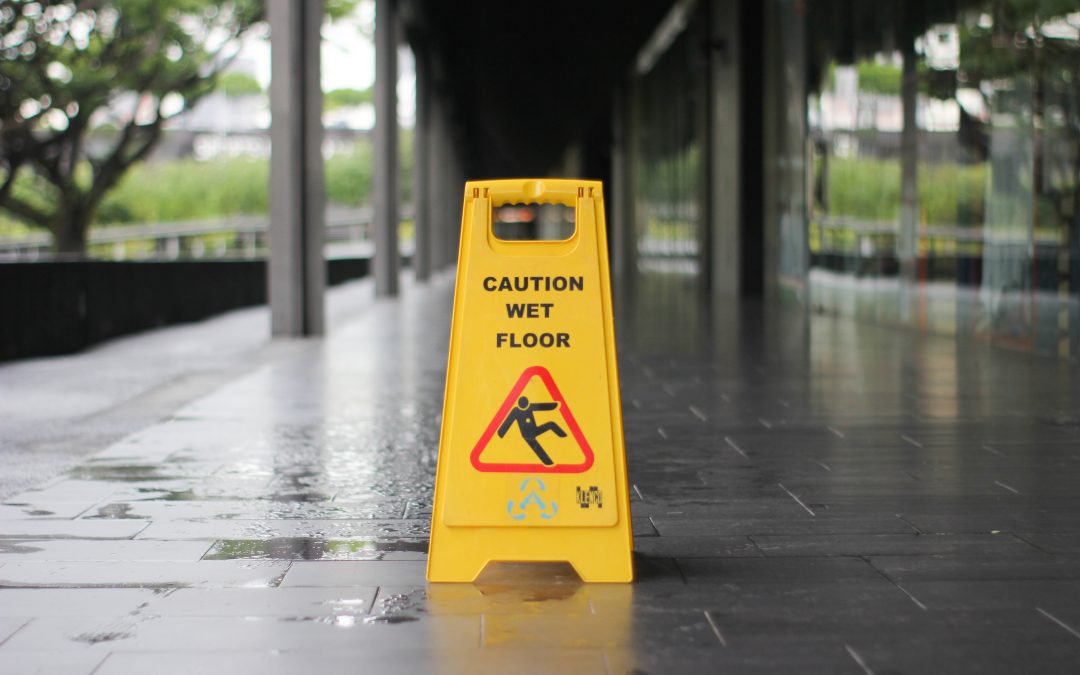 caution workplace falls